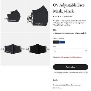 Outdoor Voices Doing Things face masks